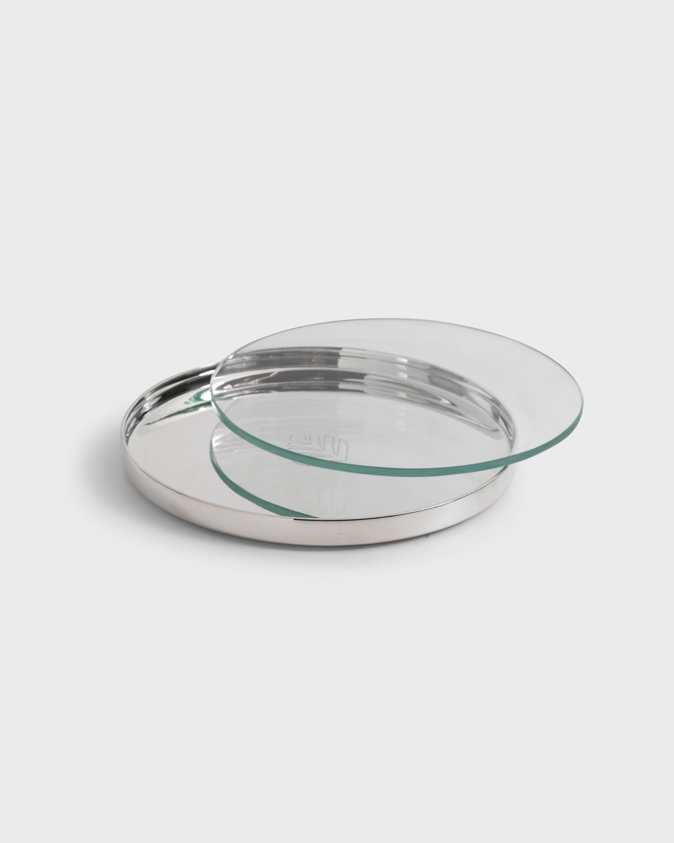 Silver Bath Tray Tania Bulhoes Round - Tania Bulhões