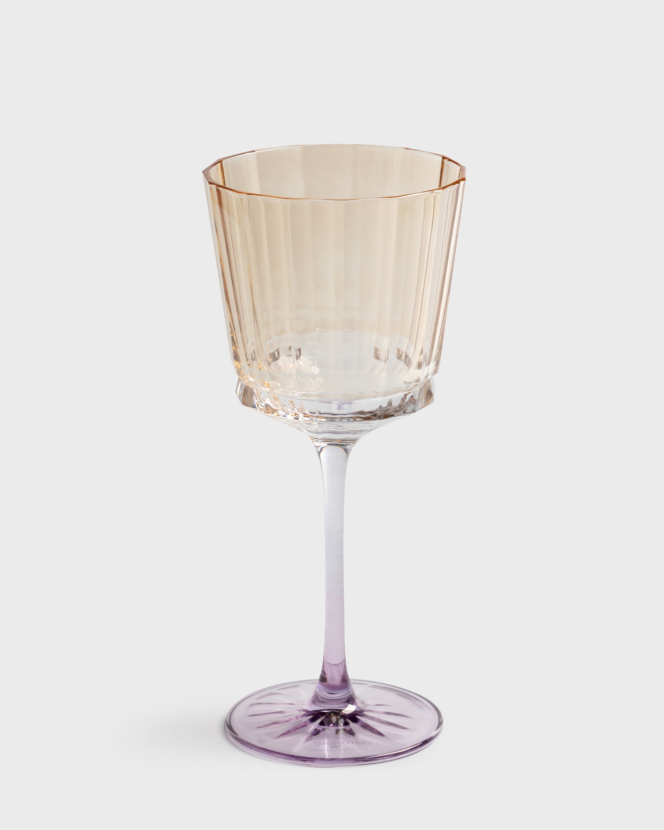 Stemmed Glass Verona Amber & Purpura - Tania Bulhões