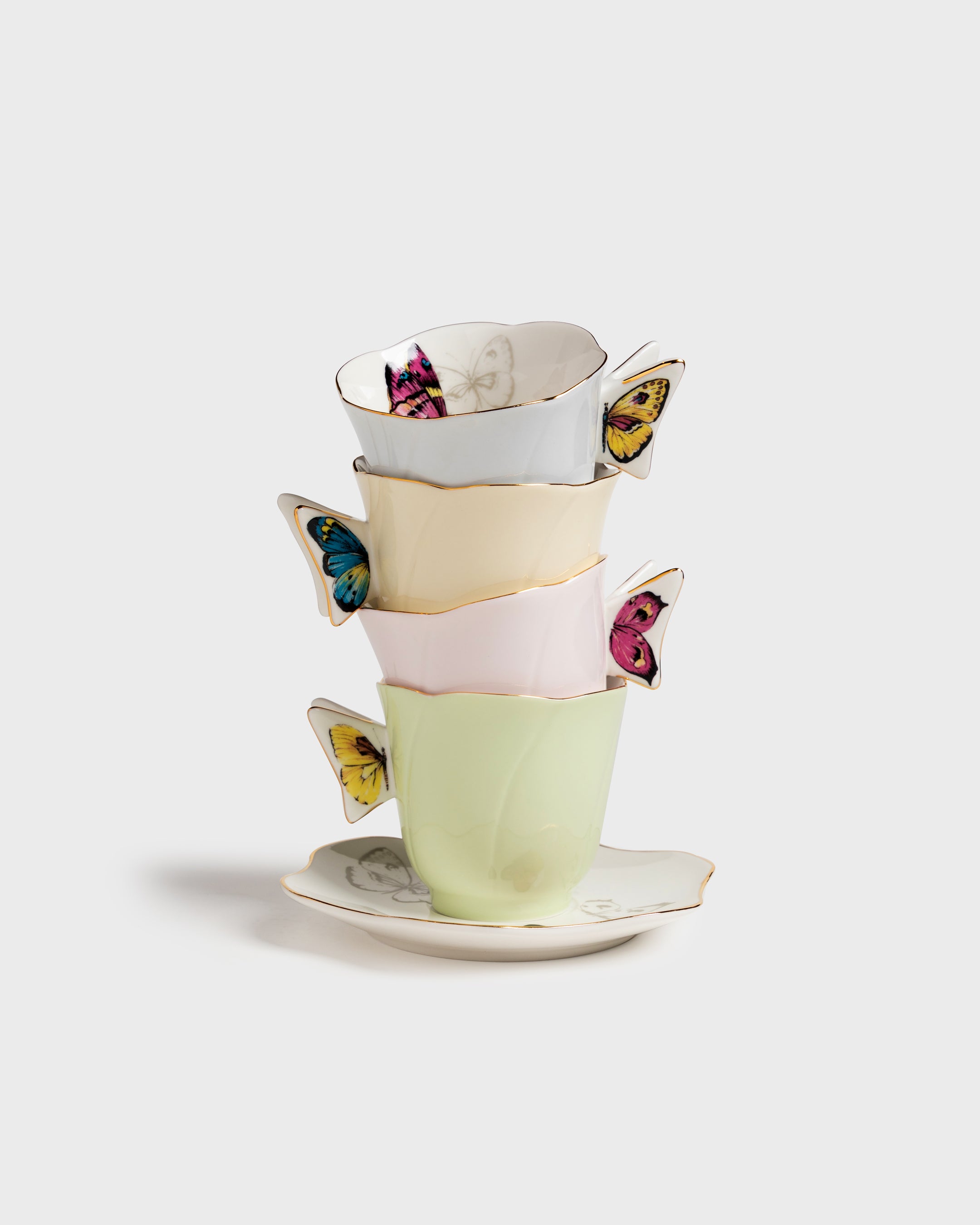 Tea Cup and Saucer Borboleta (4)