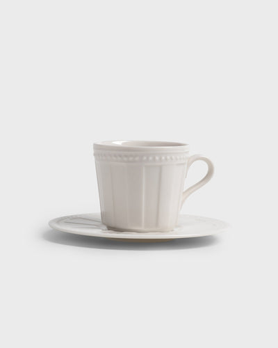 Tea Cup and Saucer Branco Marfim
