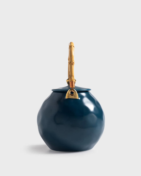 Tania Bulhoes Teapot Mediterraneo Cobalt Blue