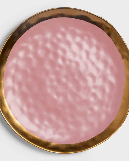 Dessert Plate Mediterraneo Pink