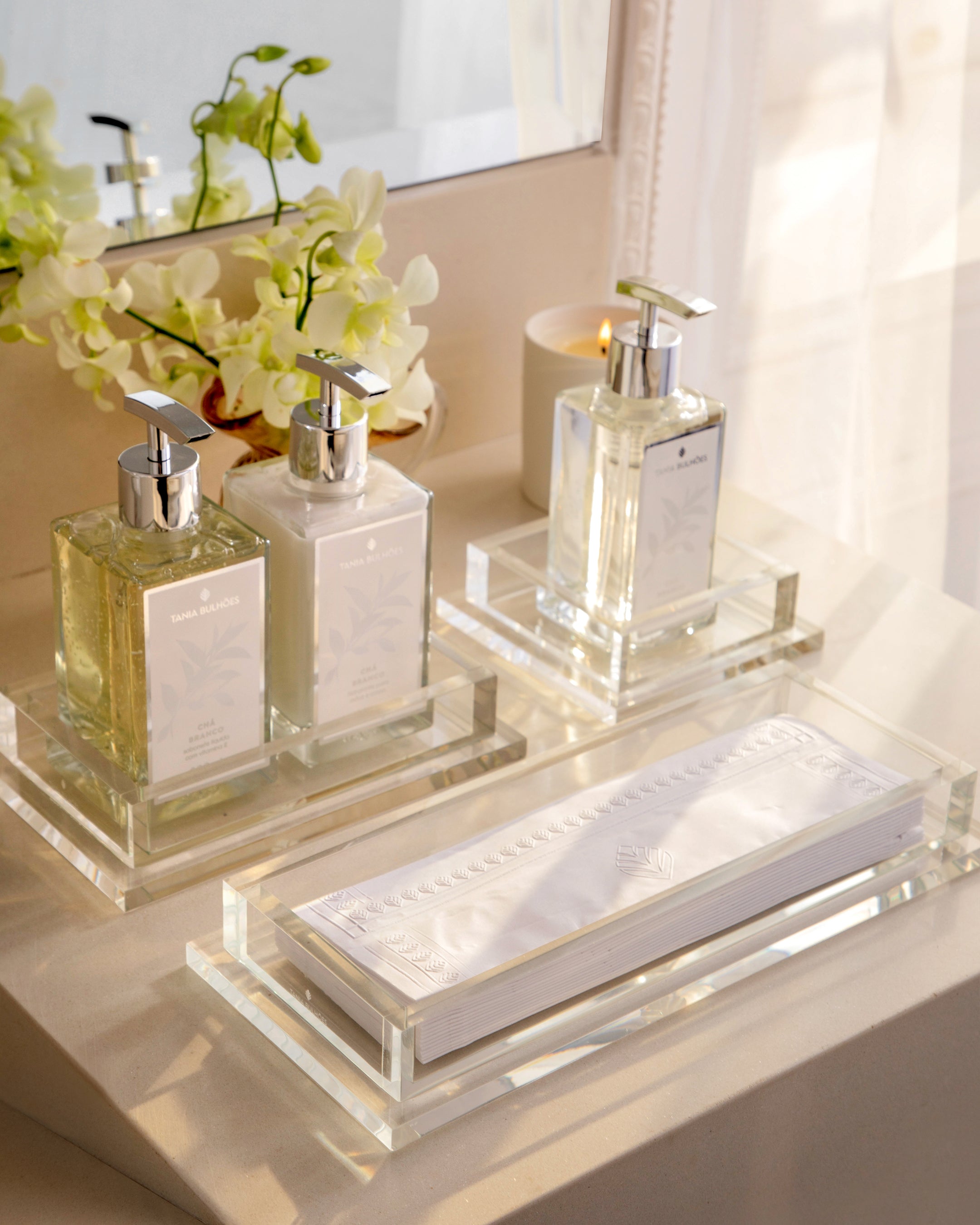 Tray Diamante Clear Medium - Tania Bulhões