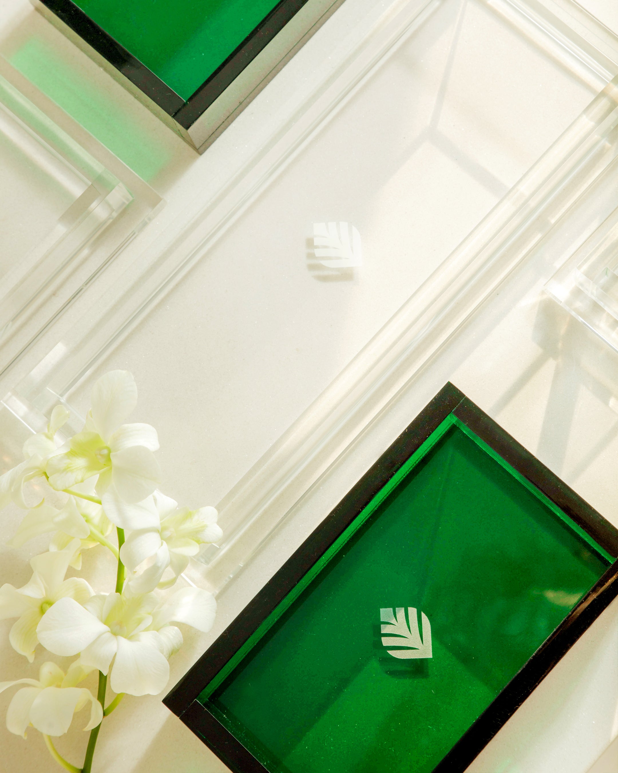 Tray Diamante Green Medium - Tania Bulhões