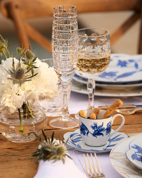 Champagne Glass Jacaranda Clear - Tania Bulhões