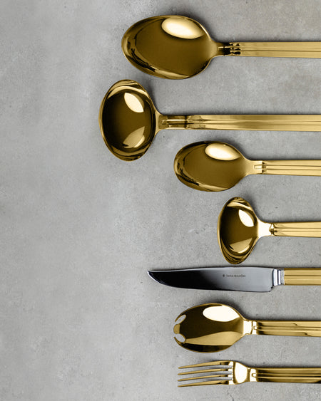 Serving Utensils Metropole Gold-Plated Stainless Steel (7)