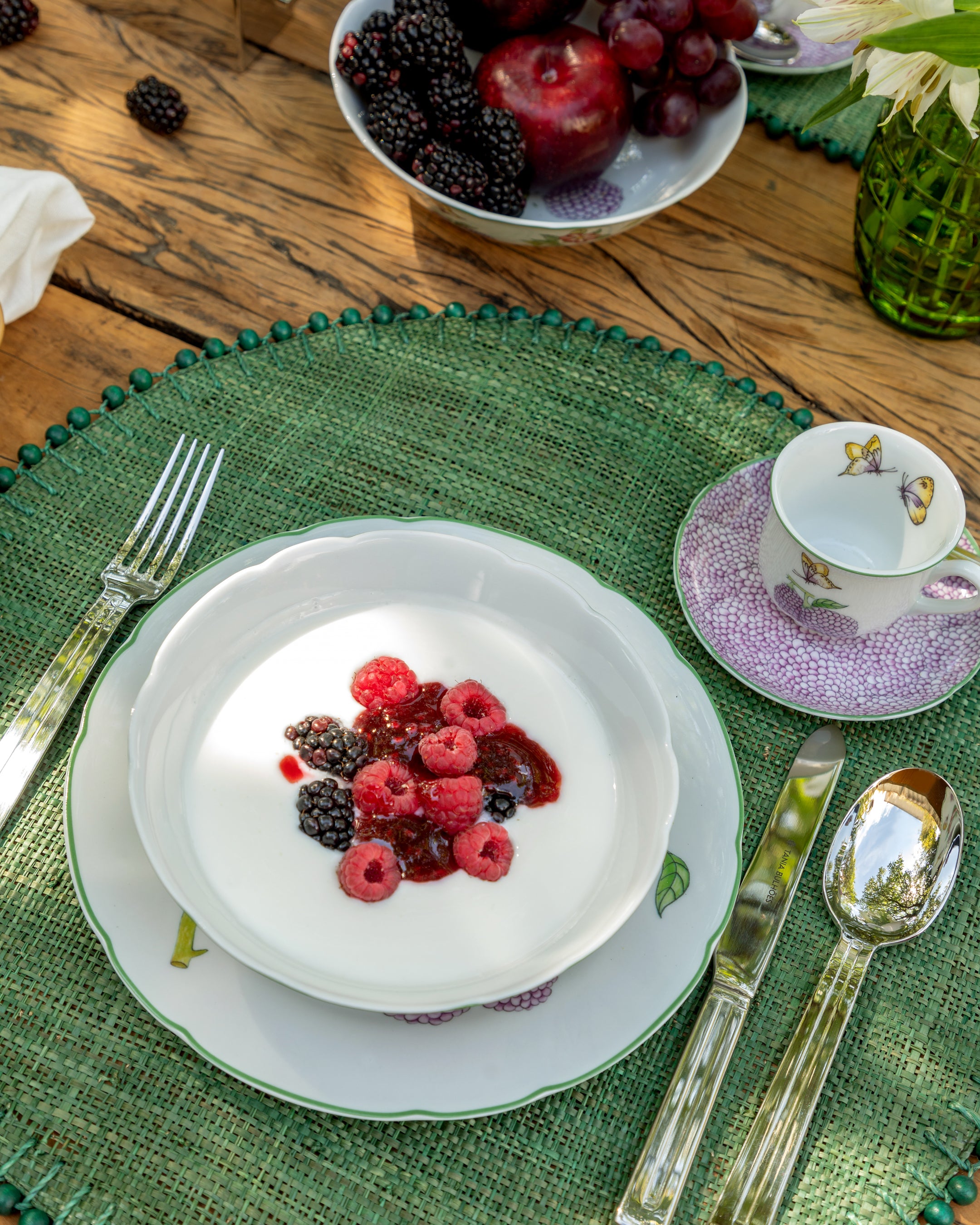 Placemat Paraty Olive Green - Tania Bulhões